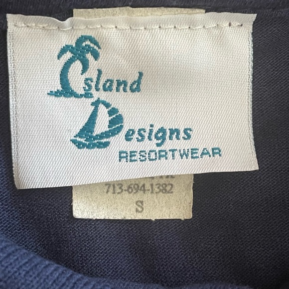 Vintage Island Designs Golf Polo Top, Size Small - Picture 2 of 6